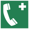 Signal ISO 7010 E004: Téléphone d’urgence