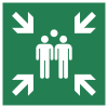 Signal ISO 7010 E007: Point de rassemblement