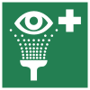 Signal ISO 7010 E011: Douche oculaire