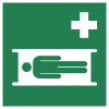 Signal ISO 7010 E013: Brancard