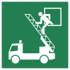 Signal ISO 7010 E017: Sortie pour les secours