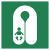 Signal ISO 7010 E046: Gilet de sauvetage pour nourrissons