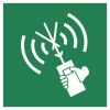 Signal ISO 7010 E051: Radiotéléphone VHF portatif