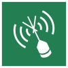 Signal ISO 7010 E052: Radiobalise de localisation des sinistres