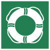 Signal ISO 7010 E061: Équipement de sauvetage aquatique