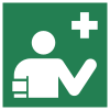 Signal ISO 7010 E064: Secouriste