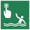 Signal ISO 7010 E069: Alarme homme à la mer