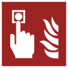 Signal ISO 7010 F005: Détecteur d’incendie
