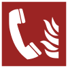 Signal ISO 7010 F006: Téléphone d’alarme incendie