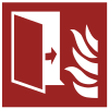 Signal ISO 7010 F007: Porte coupe-feu