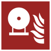 Signal ISO 7010 F013: Bouteille fixe d’extinction d’incendie
