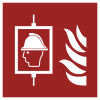 Signal ISO 7010 F017: Ascenseur pour sapeurs-pompiers