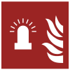 Signal ISO 7010 F018: Balise d’alarme incendie