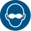 Signal ISO 7010 M007: Porter une protection intégrale du visage