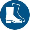 Signal ISO 7010 M008: Porter des chaussures de sécurité