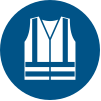 Signal ISO 7010 M015: Porter un vêtement à haute visibilité