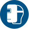 Signal ISO 7010 M019: Porter un masque de soudeur