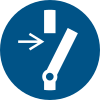 Signal ISO 7010 M021: Déconnecter avant d’effectuer une maintenance ou une réparation