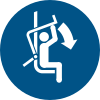 Signal ISO 7010 M033: Fermer le garde-corps du télésiège