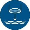 Signal ISO 7010 M039: Filer le garant de descente de l’embarcation de sauvetage