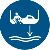 Signal ISO 7010 M041: Filer le garant de descente du canot de secours