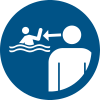 Signal ISO 7010 M054: Surveiller les enfants dans les installations aquatiques
