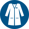 Signal ISO 7010 M059: Porter une blouse de laboratoire