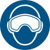 Signal ISO 7010 M067: Porter des lunettes de ski