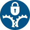 Signal ISO 7010 M068: Bloquer les éléments mobiles de la machine