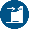Signal ISO 7010 M071: Utiliser le dispositif anti-basculement