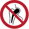 Signal ISO 7010 P014: Interdit aux personnes porteuses d’implants métalliques