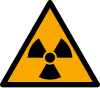 Signal ISO 7010 W003: Danger : rayonnements ionisants ou matières radioactives