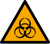 Signal ISO 7010 W009: Danger : risque biologique