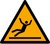 Signal ISO 7010 W011: Danger : surface glissante