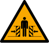 Signal ISO 7010 W019: Danger : écrasement