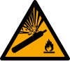 Signal ISO 7010 W029: Danger : bouteilles de gaz