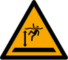 Signal ISO 7010 W047: Danger : eau profonde