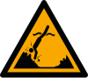 Signal ISO 7010 W049: Danger : objets immergés