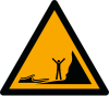Signal ISO 7010 W060: Danger : marée montante