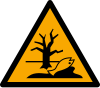 Signal ISO 7010 W072: Danger : substances ou mélanges dangereux pour l’environnement