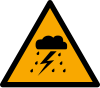 Signal ISO 7010 W084: Danger : orage