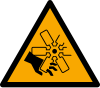 Signal ISO 7010 W088: Danger : lames en mouvement