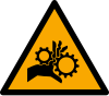 Signal ISO 7010 W089: Danger : engrenages en mouvement